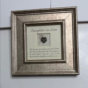 Frangels Silver Frame with Heartfelt Quote